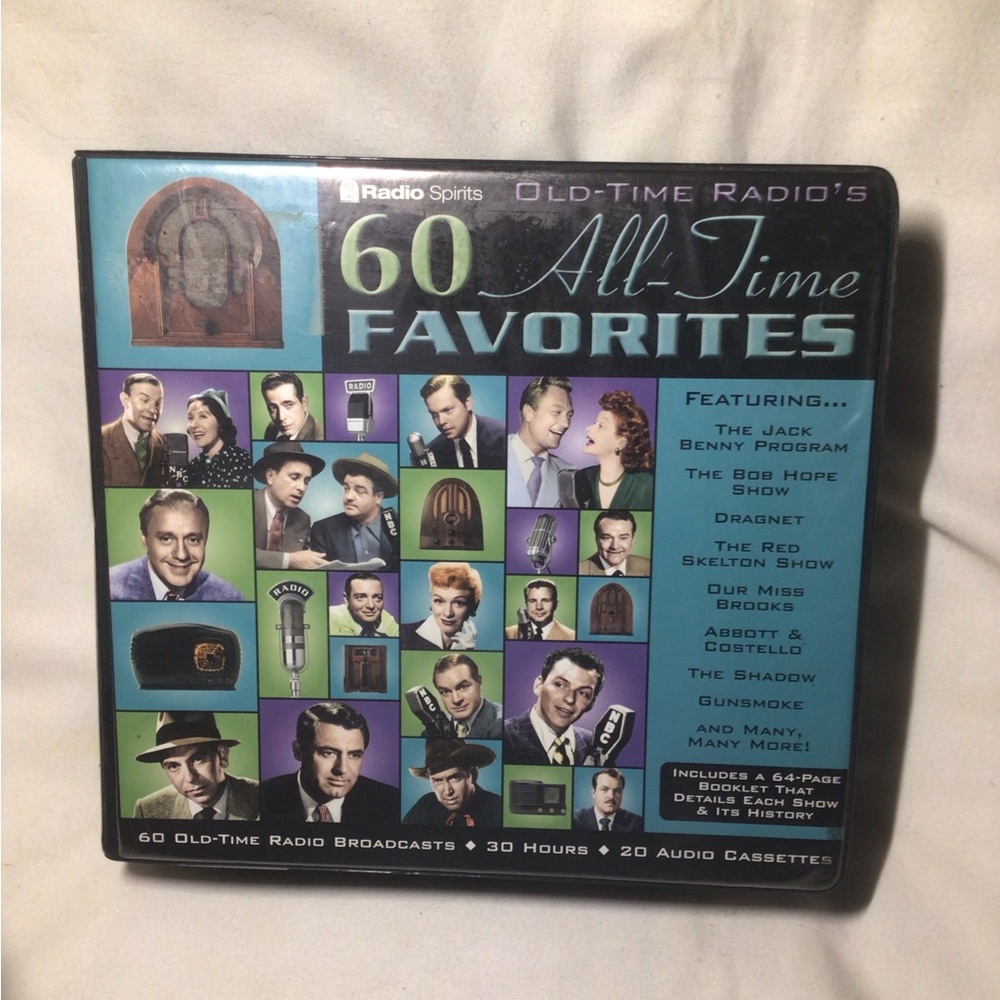 Old Time Radio’s 60 All Time Favorites 20 Audio Cassette Tape Set